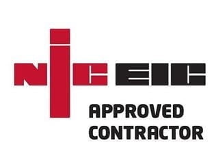 "NIC EIC Approved Contractor" NIC EIC Logo, Linn electrical Contractors Ltd, Trowbridge, Wiltshire